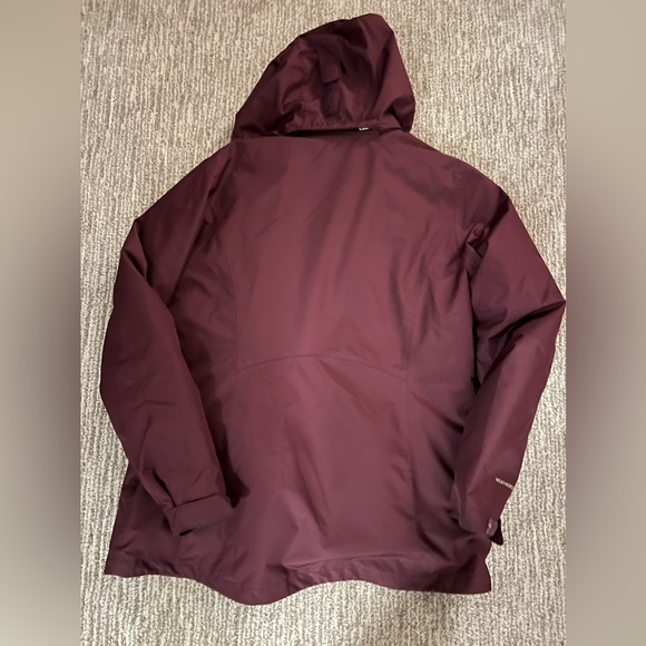 Women's Burgundy Hooded Jacket - Picture 2 of 8